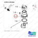 110911-00166A SUPPLY MODULE - parts diagram, item 1-7 shown - genuine Doosan / Bobcat forklift part