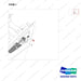 110911-00804 FUEL CAP;W/ KEY - parts diagram, item 1 shown - genuine Doosan / Bobcat forklift part