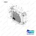 110921-04913 RADIATOR ASSY;COOLING MODULE_D30S-7 - full parts diagram, item 9 marked - genuine Doosan / Bobcat forklift part