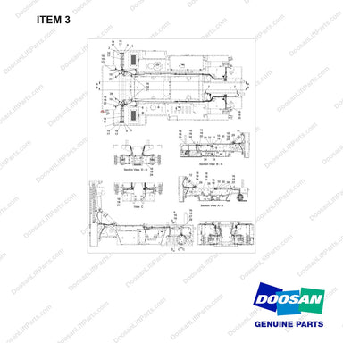110921-05391 REMOTE GREASE SYSTEM;MANUAL,BOBCAT - full parts diagram, item 3 marked - genuine Doosan / Bobcat forklift part