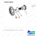 110931-00036 AXLE ASSY,DRIVE;ODB,D160 - parts diagram, item 18 shown - genuine Doosan / Bobcat forklift part
