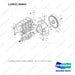 110931-00861 FLYWHEEL;GROUP_D40S KUBOTA - full parts diagram, item 3 marked - genuine Doosan / Bobcat forklift part
