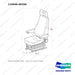 110946-00200 SEAT GP;WOOCHANG - full parts diagram, item 1 marked - genuine Doosan / Bobcat forklift part