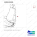 110946-00200 SEAT GP;WOOCHANG - parts diagram, item 1 shown - genuine Doosan / Bobcat forklift part