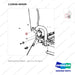 110946-00509 SEAT;SUS/PVC/HIPREST - parts diagram, item 3 shown - genuine Doosan / Bobcat forklift part
