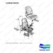 110946-00532 SEAT;SUS/PVC/ARMREST - full parts diagram, item 4 marked - genuine Doosan / Bobcat forklift part