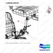 110946-00532 SEAT;SUS/PVC/ARMREST - parts diagram, item 4 shown - genuine Doosan / Bobcat forklift part