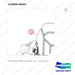 110946-00657 SEAT GROUP-STATIC;CLOTH,HIP - parts diagram, item 1 shown - genuine Doosan / Bobcat forklift part