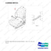 110946-00721 OPTION-SEAT GROUP;SUS,PVC,SEARS - full parts diagram, item 1 marked - genuine Doosan / Bobcat forklift part