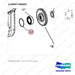 110947-00403 TRANSFER ASSY - parts diagram, item 22 shown - genuine Doosan / Bobcat forklift part