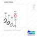 110947-00641 AXLE ASSY,DRIVE;LH - parts diagram, item 43 shown - genuine Doosan / Bobcat forklift part