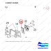 110947-01058 CABIN,MODULAR;RH DOOR - parts diagram, item 28 shown - genuine Doosan / Bobcat forklift part