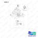 110951-02380 CH/OV AR-SAFETY FEATURE;UL SAFETY,G25N-7 - full parts diagram, item 12 marked - genuine Doosan / Bobcat forklift part