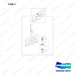 110951-02670 GUIDE ASSY;RAIL;REAR;47.5~50.1IN - full parts diagram, item 3 marked - genuine Doosan / Bobcat forklift part