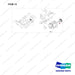 110951-03044 ALTERNATOR GP;DS D40S-9 T5 55KW - full parts diagram, item 13 marked - genuine Doosan / Bobcat forklift part