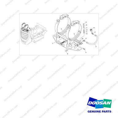 110965-00314 LP CRALE_SUB GROUP;GC15S-9 - full parts diagram - genuine Doosan / Bobcat forklift part