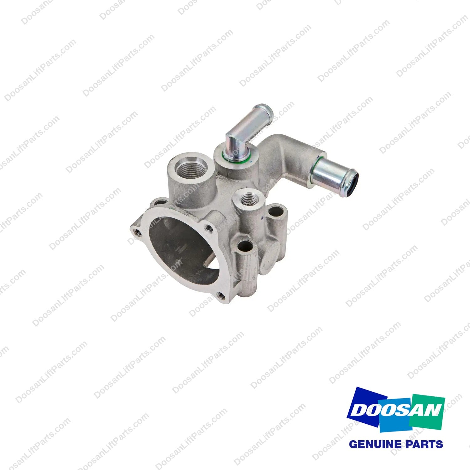 110980-00100C - Thermostat Housing - photo 2 - genuine Doosan / Bobcat forklift part