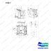 110982-00028 CABIN GROUP,MODULAR - full parts diagram, item 3 marked - genuine Doosan / Bobcat forklift part