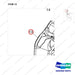 111002-00276B TURBOCHARGER - parts diagram, item 13 shown - genuine Doosan / Bobcat forklift part