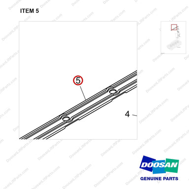 111004-00085 INJECTION NOZZLE - parts diagram, item 5 shown - genuine Doosan / Bobcat forklift part