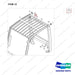111101-00034 OVERHEAD GUARD;50MM LOW, D25S-9 - parts diagram, item 12 shown - genuine Doosan / Bobcat forklift part