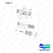 111601-01793 AXLE ASSY,DRIVE;MD40A - full parts diagram, item 16 marked - genuine Doosan / Bobcat forklift part