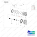 111601-01793 AXLE ASSY,DRIVE;MD40A - parts diagram, item 16 shown - genuine Doosan / Bobcat forklift part