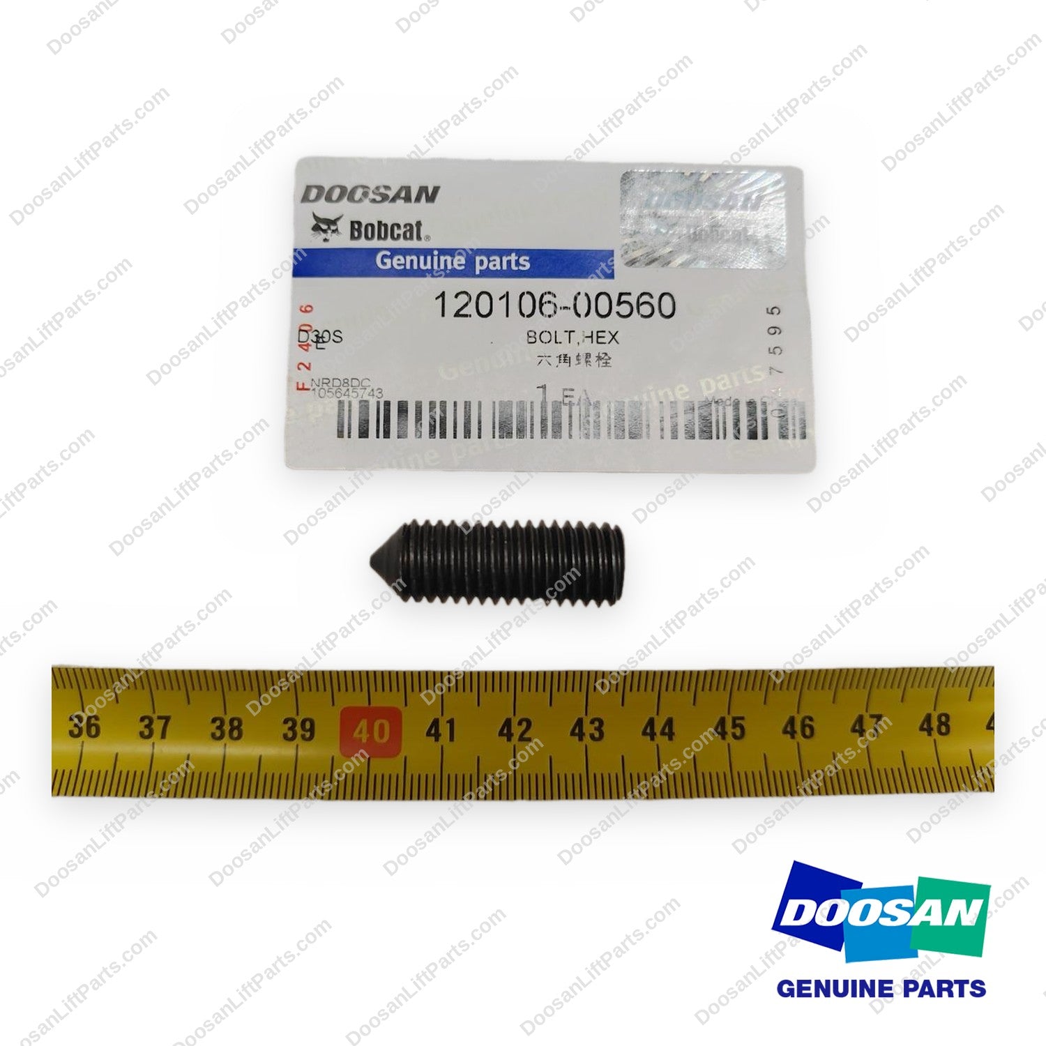 120106-00560 - Hex Bolt - OEM Doosan Daewoo Bobcat