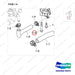 120106-01352 EXHAUST MANIFOLD - parts diagram, item 1-6 shown - genuine Doosan / Bobcat forklift part