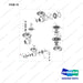 120106-01665 TRANSFER ASSY - full parts diagram, item 19 marked - genuine Doosan / Bobcat forklift part