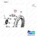 120112-02290 HUB ASSY - parts diagram, item 17 shown - genuine Doosan / Bobcat forklift part