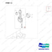 120112-02396 CONNECTING ROD,MOVING SYSTEM - parts diagram, item 1-2 shown - genuine Doosan / Bobcat forklift part