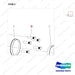 120117-00313 HUB ASSY;SUPPORT BEARING - parts diagram, item 2 shown - genuine Doosan / Bobcat forklift part