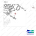 120122-00080 WATER PUMP - parts diagram, item 2 shown - genuine Doosan / Bobcat forklift part