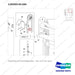 120203-01165 MOUNTING GP;TILT&WIRING,BASIC - parts diagram, item 57 shown - genuine Doosan / Bobcat forklift part