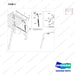 120203-01310 CABIN GROUP,MODULAR;REAR - parts diagram, item 3 shown - genuine Doosan / Bobcat forklift part