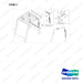 120203-01310 CABIN GROUP,MODULAR;REAR - full parts diagram, item 3 marked - genuine Doosan / Bobcat forklift part