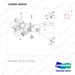 120301-00019 AXLE,STEER - parts diagram, item 49 shown - genuine Doosan / Bobcat forklift part