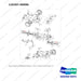 120307-00096 AXLE ASSY,STEER;DV250S-7 - full parts diagram, item 17 marked - genuine Doosan / Bobcat forklift part