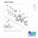 120311-00332 AXLE ASSY,DRIVE;LH - parts diagram, item 46 shown - genuine Doosan / Bobcat forklift part
