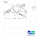 120501-05050 HOUSING ASSY;MIDDLE - parts diagram, item 3 shown - genuine Doosan / Bobcat forklift part