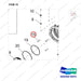 120501-05479 AXLE,DRIVE;DD20B - parts diagram, item 15 shown - genuine Doosan / Bobcat forklift part