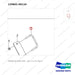 120601-00110 MIRROR GP,REAR VIEW - parts diagram, item 1 shown - genuine Doosan / Bobcat forklift part