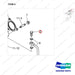 120703-00028B TURBOCHARGER - parts diagram, item 5 shown - genuine Doosan / Bobcat forklift part
