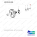 120705-01300 FLANGE,OUTPUT;GROUP - full parts diagram, item 3 marked - genuine Doosan / Bobcat forklift part
