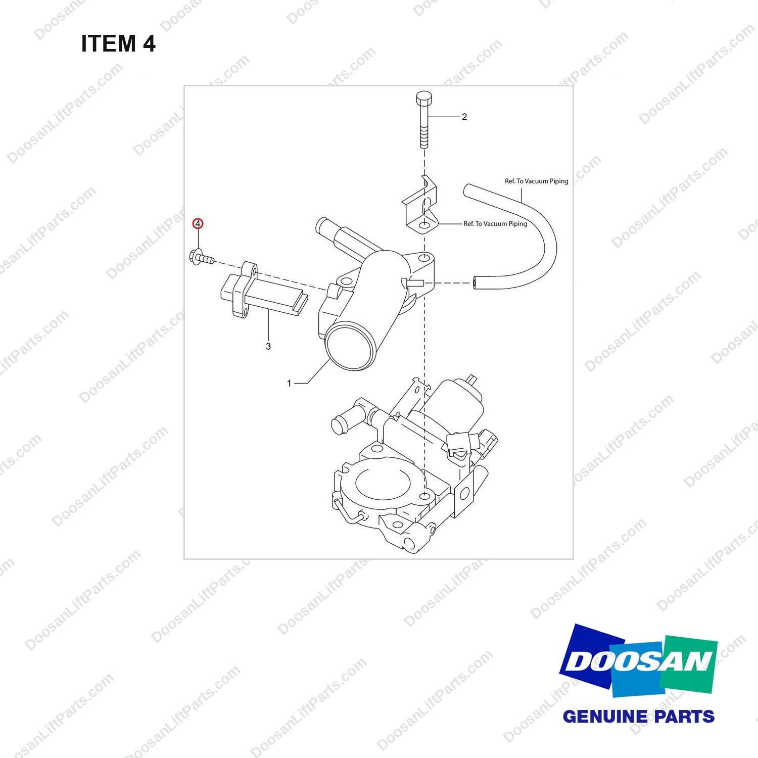120705-01418 HORN GROUP;GCT K25 CERT ENGINE - full parts diagram, item 4 marked - genuine Doosan / Bobcat forklift part