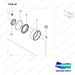 120705-01561 AXLE ASSY,DRIVE;RH - parts diagram, item 40 shown - genuine Doosan / Bobcat forklift part