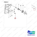 120705-01562 AXLE ASSY,DRIVE;RH - parts diagram, item 41 shown - genuine Doosan / Bobcat forklift part