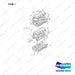 120705-01806 BLOCK ASSY,CYLINDER;DN03 - full parts diagram, item 1 marked - genuine Doosan / Bobcat forklift part