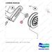 120808-00463A ALTERNATOR MOUNTING - parts diagram, item 6 shown - genuine Doosan / Bobcat forklift part